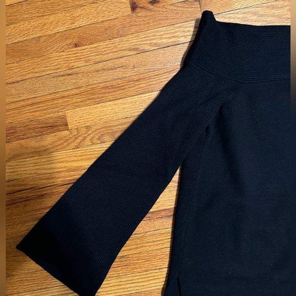 Anthropologie Elise Ribbed Tunic - boatneck black knit sweater - L - NWT - Picture 8 of 10